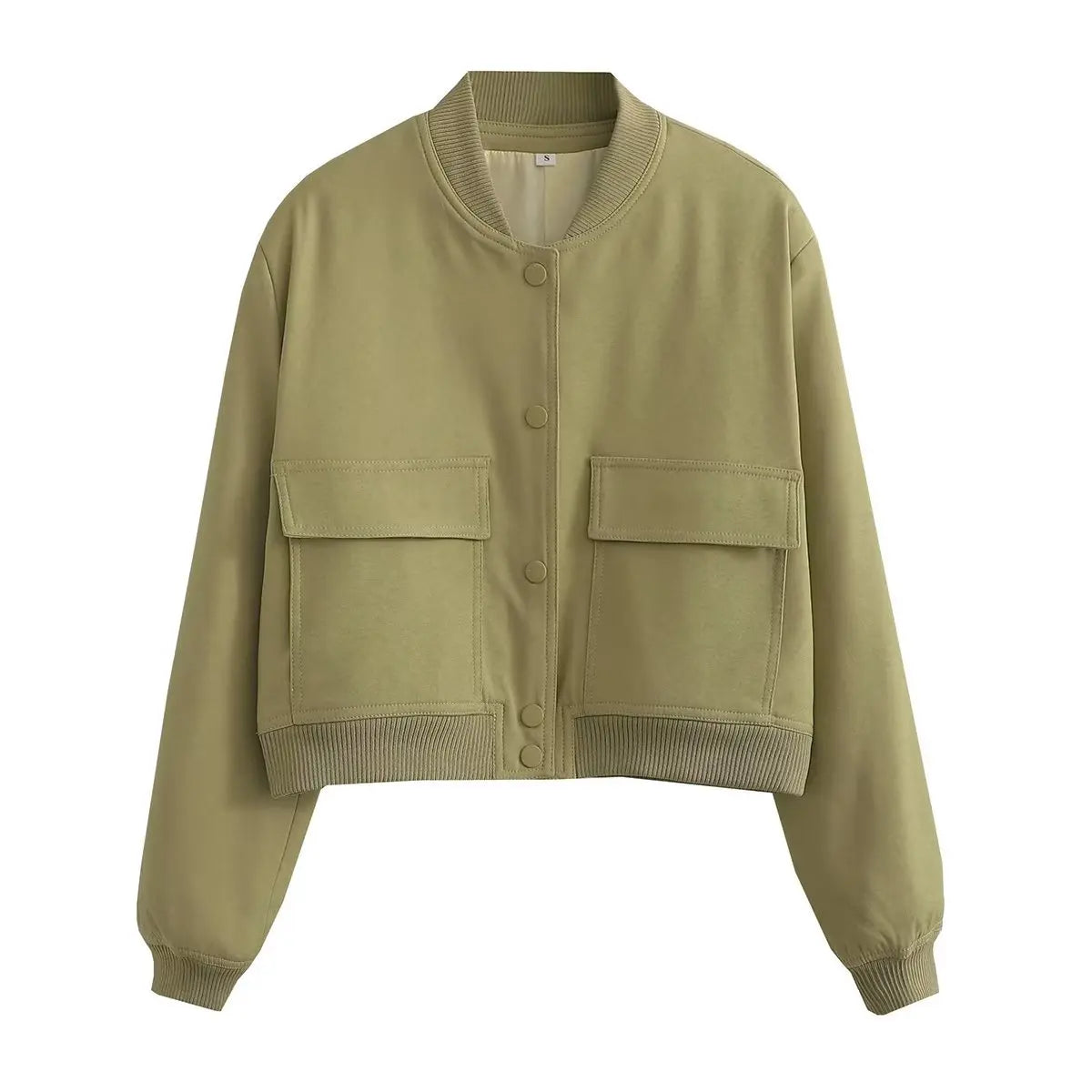 Elegant V-Neck Bomber