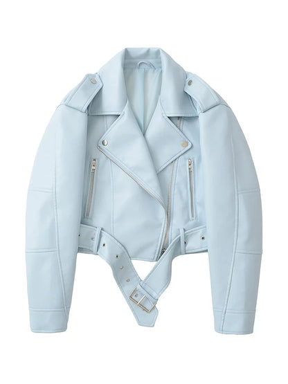 Zip Leather Jacket