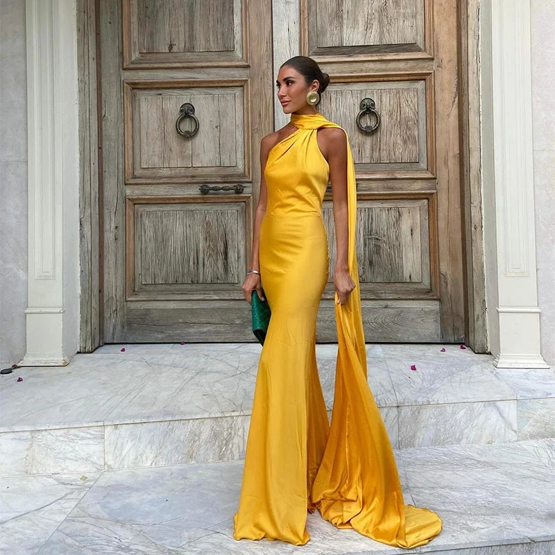 Satin Ribbon Gown
