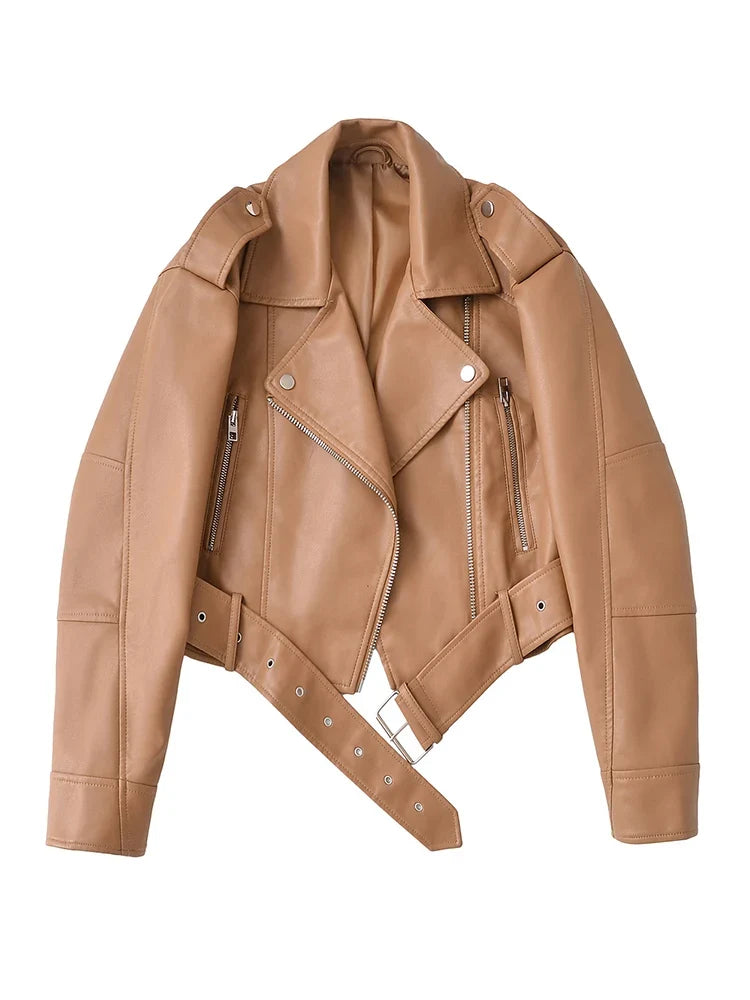 Zip Leather Jacket