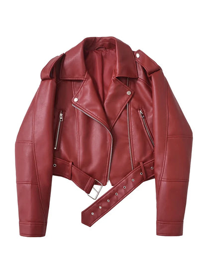 Zip Leather Jacket