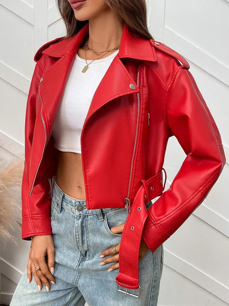 Zip Leather Jacket