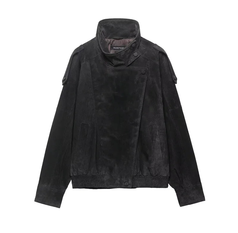 Women’s Pebble Faux Leather Jacket