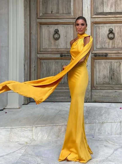 Satin Ribbon Gown
