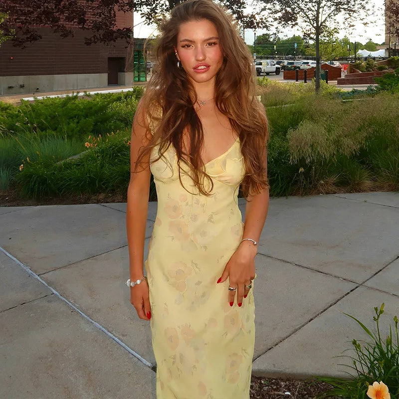 Summer Floral Maxi Dress