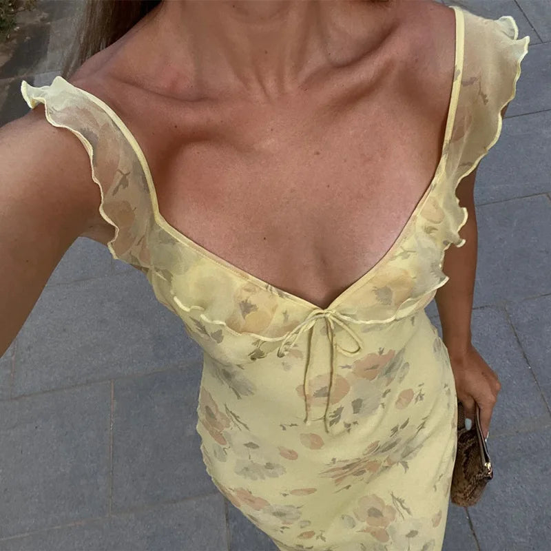 Summer Floral Maxi Dress