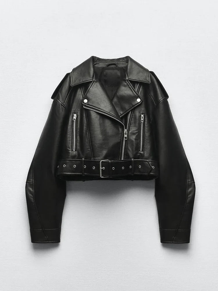 Zip Leather Jacket