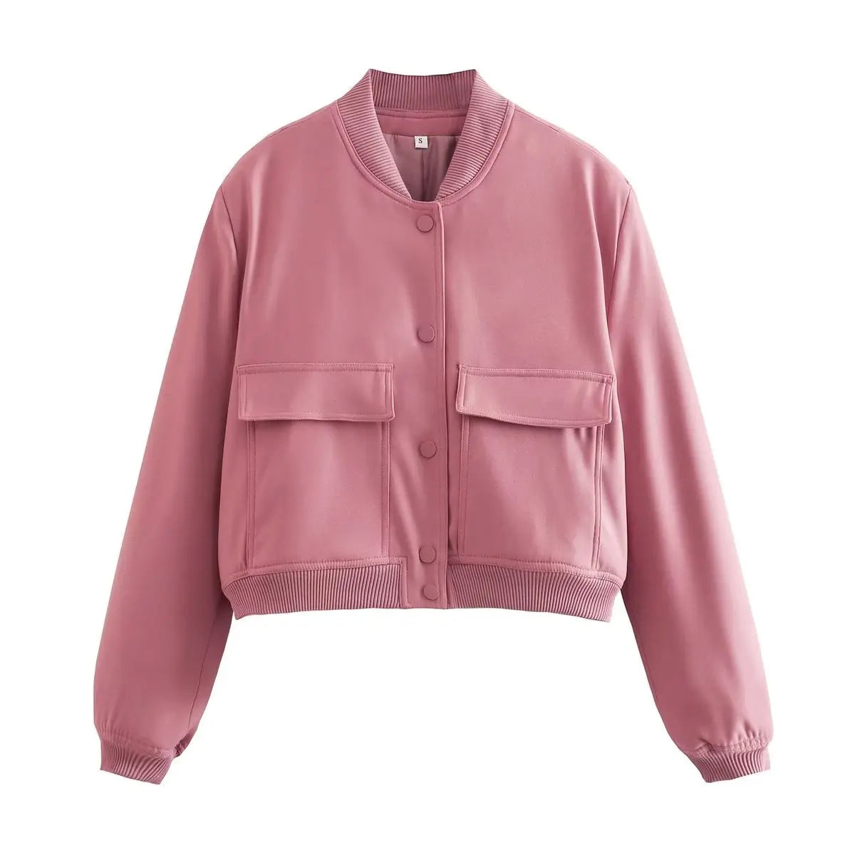 Elegant V-Neck Bomber