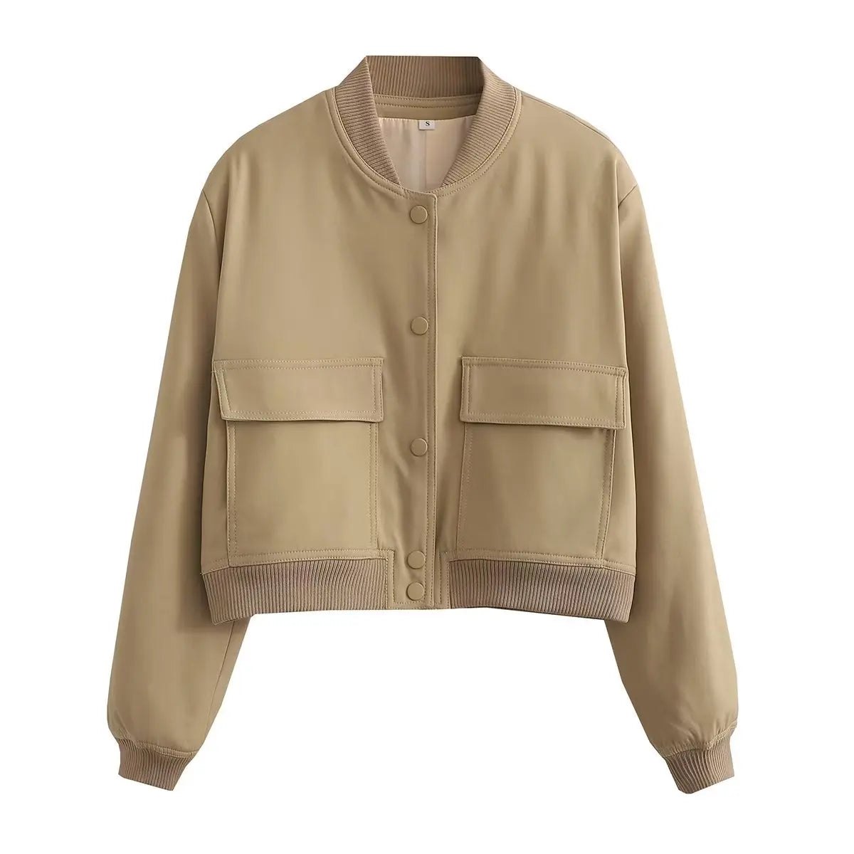 Elegant V-Neck Bomber
