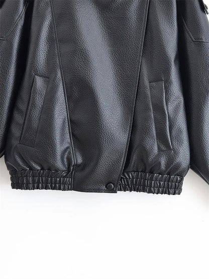Women’s Pebble Faux Leather Jacket