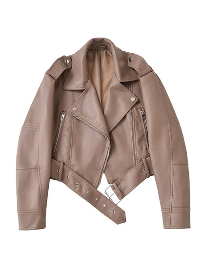 Zip Leather Jacket