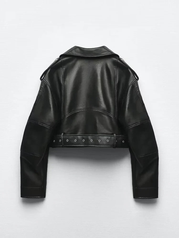Zip Leather Jacket