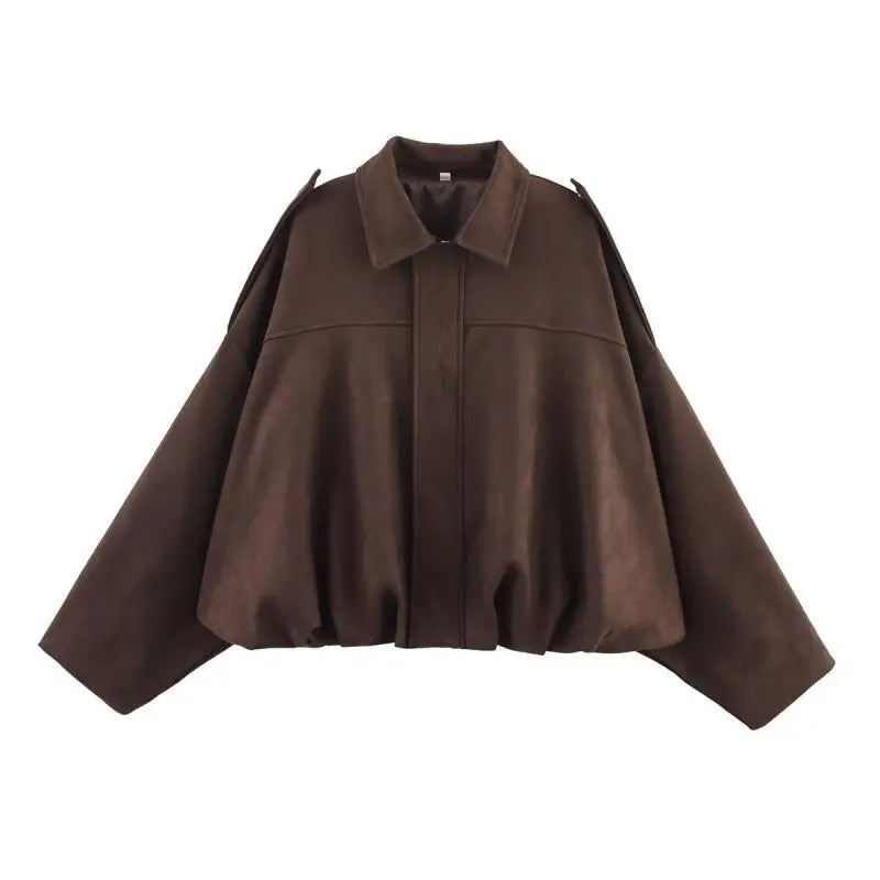 Casual Suede Bomber