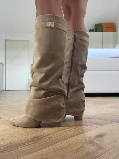 SUEDE BOOTS FOR AUTUMN