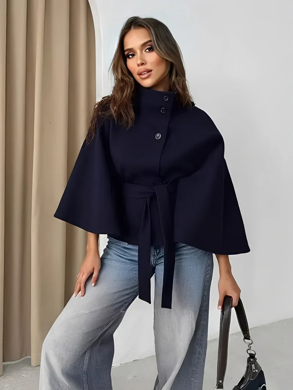 ELEGANT BELTED COAT